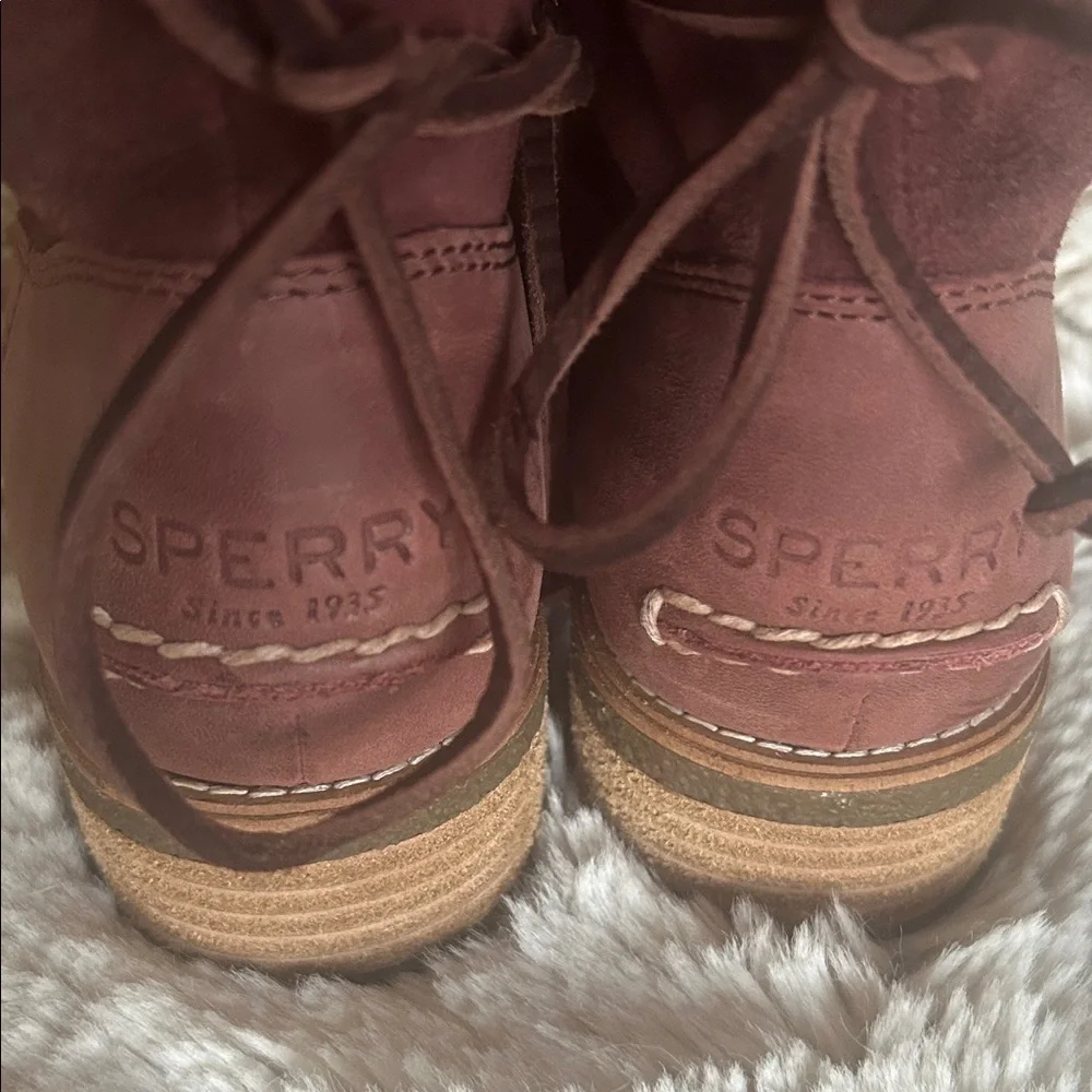Sperry Women's Burgundy Ankle Booties - Picture 3 of 7